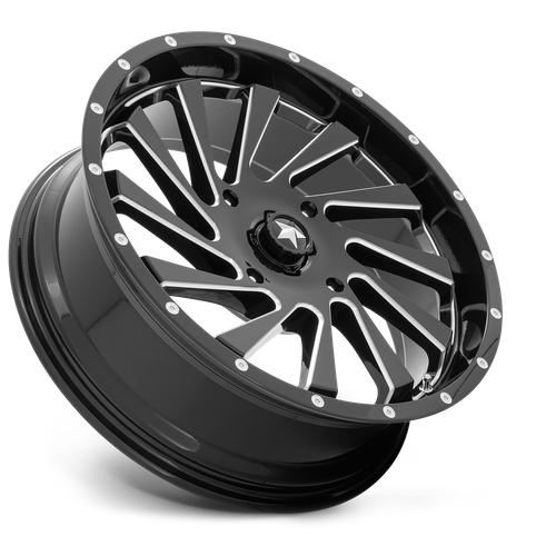 MSA Offroad Wheels M46 BLADE UTV – 20X7 – 4X110 – 0 mm – GLOSS BLACK MILLED