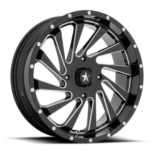 MSA Offroad Wheels M46 BLADE UTV – 20X7 – 4X110 – 0 mm – GLOSS BLACK MILLED