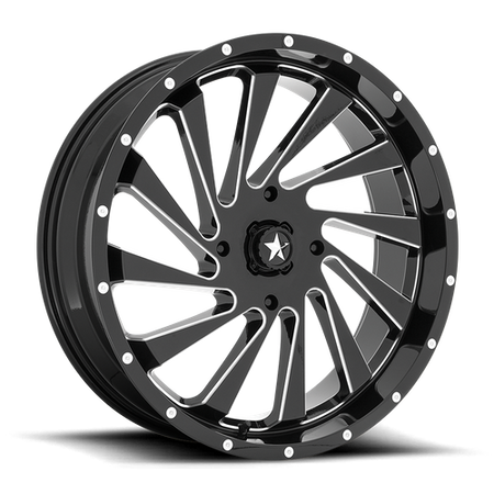 MSA Offroad Wheels M46 BLADE UTV – 22X7 – 4X137 – 0 mm – GLOSS BLACK MILLED
