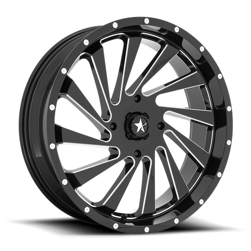 MSA Offroad Wheels M46 BLADE UTV – 22X7 – 4X156 – 0 mm – GLOSS BLACK MILLED