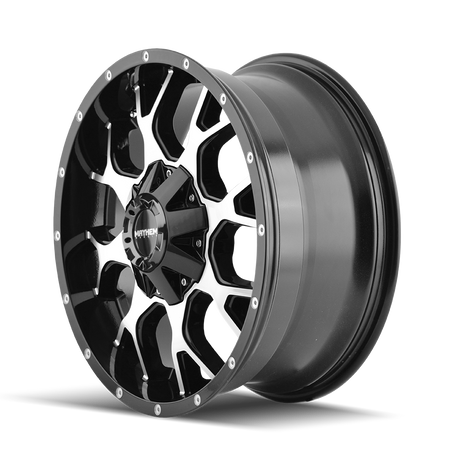 Mayhem Wheels WARRIOR – 18x9, 6x135/6x139.7, -12 – Gloss Black Machined