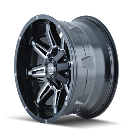 Mayhem Wheels RAMPAGE – 18x9, 6x135/6x139.7, +18 – Gloss Black Milled