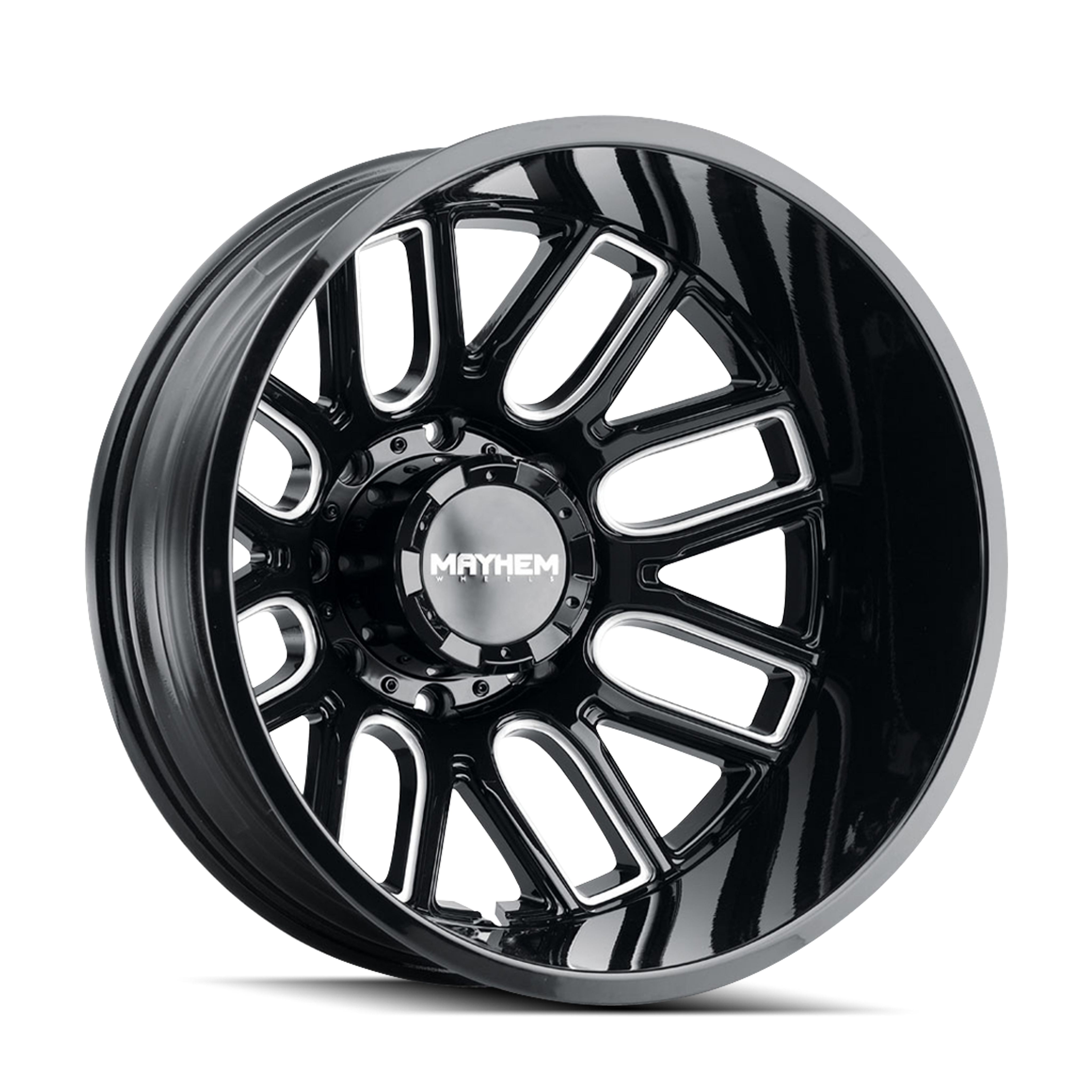 Mayhem Wheels COGENT DUALLY – 20x8.25, 8x200, -192 – Gloss Black Milled