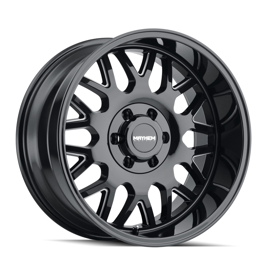 Mayhem Wheels TRIPWIRE – 20x10, 6x139.7, -19 – Gloss Black Milled