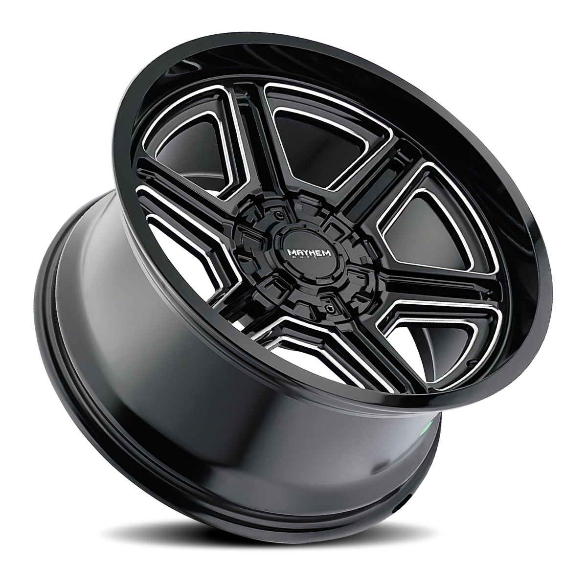 Mayhem Wheels HERMOSA – 20x10, 6x135/6x139.7, -25 – Gloss Black Milled