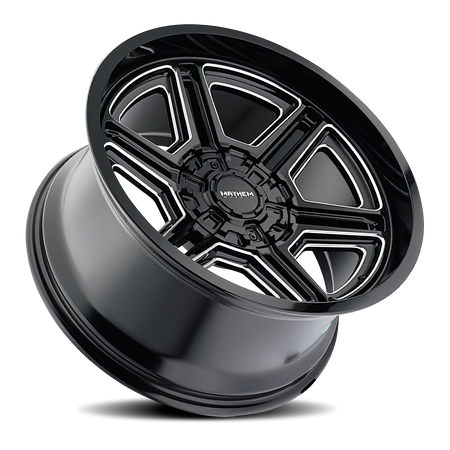Mayhem Wheels HERMOSA – 20x10, 6x135/6x139.7, -25 – Gloss Black Milled