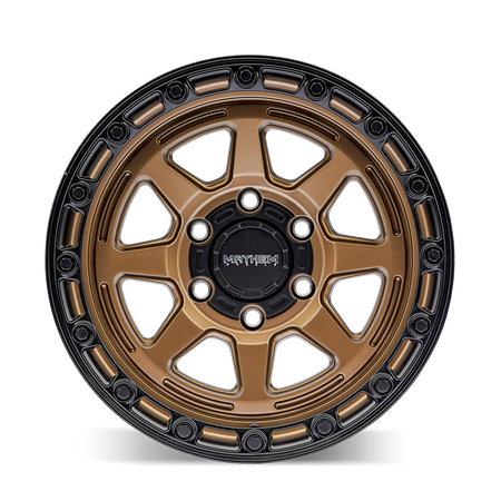 Mayhem Wheels RIDGELINE – 17x8.5, 6x139.7, +25 – Satin Bronze/Black Lip