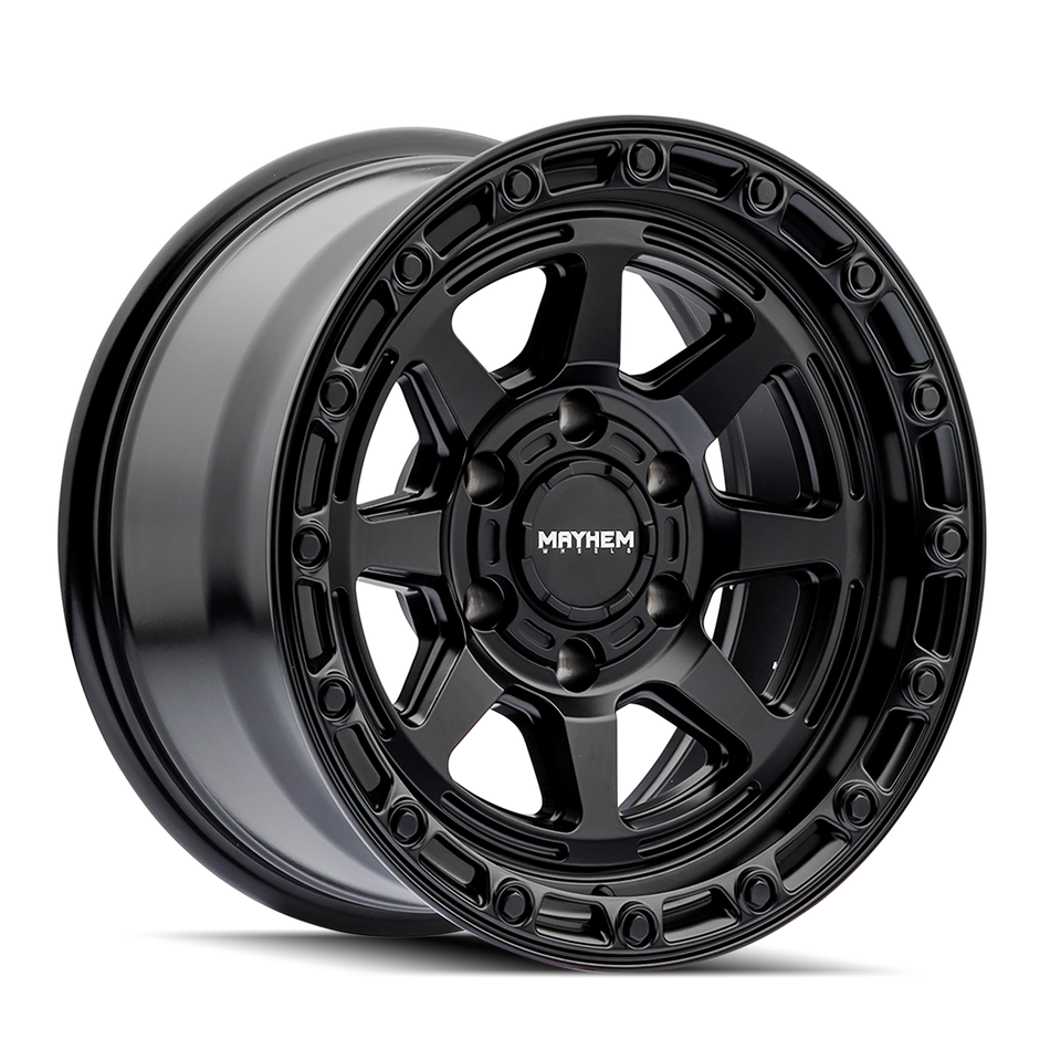 Mayhem Wheels RIDGELINE – 20x9, 6x139.7, +18 – Satin Black