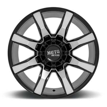 Moto Metal MO804 SPIDER – 22X12 – 8X170 – -44 mm – GLOSS BLACK MACHINED
