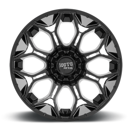 Moto Metal MO808 SNIPER – 20X10 – 6X135/6X139.7 – -18 mm – GLOSS BLACK MILLED