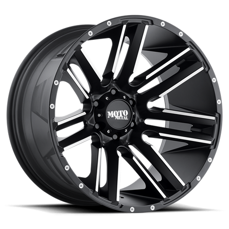 Moto Metal MO978 RAZOR – 20X9 – 8X180 – 18 mm – SATIN BLACK MACHINED