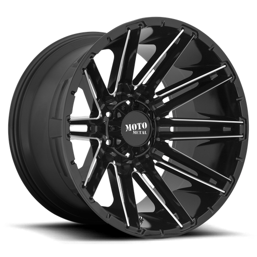 Moto Metal MO998 KRAKEN – 20X10 – 6X139.7 – -18 mm – GLOSS BLACK MILLED