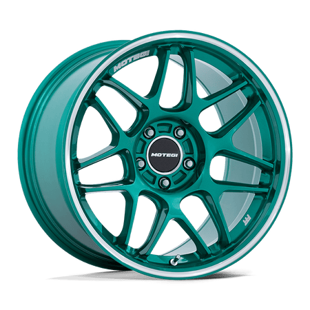 Motegi MR158 TSUBAKI – 18X10.5 – 5X120 – 25 mm – HOKKAIDO GREEN W/ MACHINED LIP
