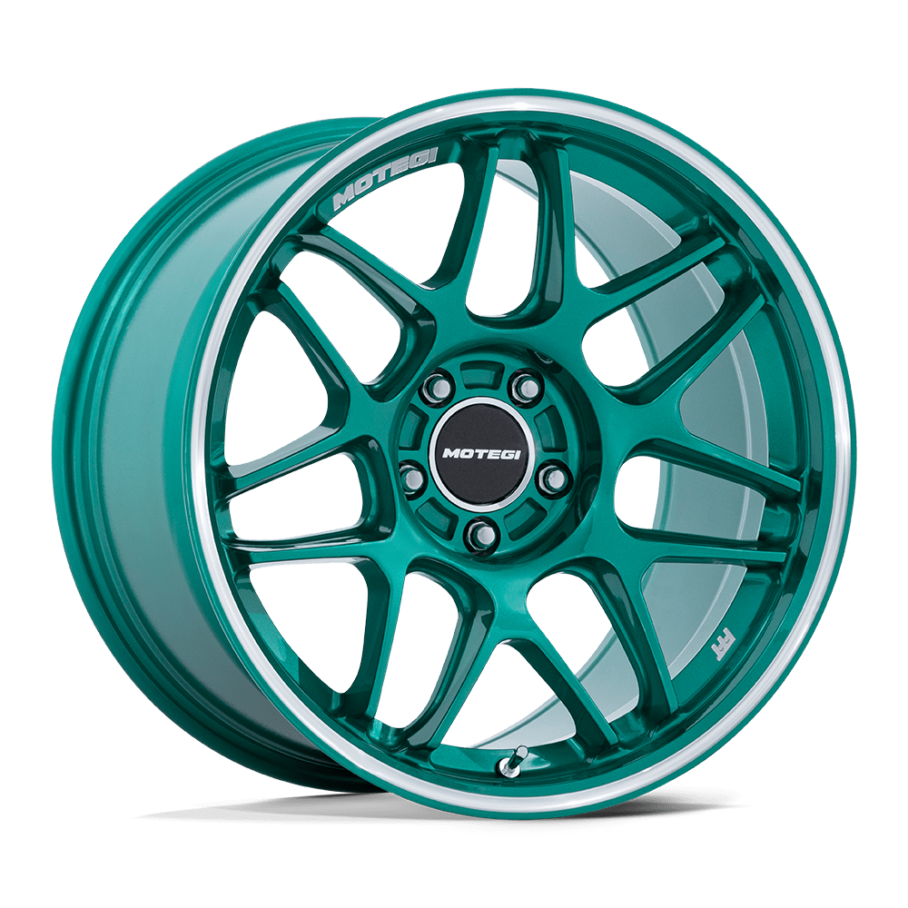Motegi MR158 TSUBAKI – 18X9.5 – 5X120 – 25 mm – HOKKAIDO GREEN W/ MACHINED LIP