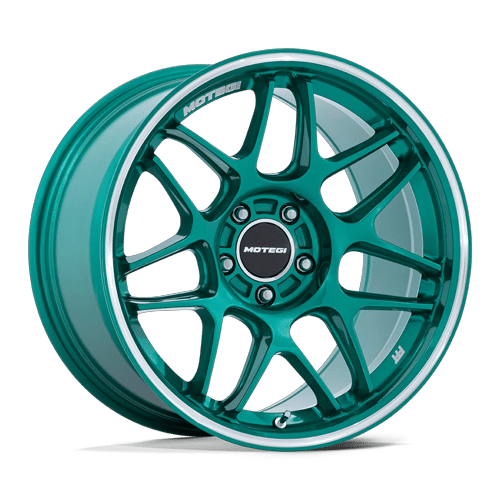 Motegi MR158 TSUBAKI – 18X9.5 – 5X114.3 – 40 mm – HOKKAIDO GREEN W/ MACHINED LIP