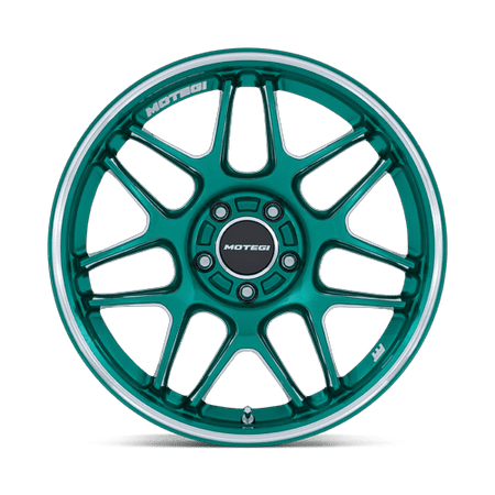 Motegi MR158 TSUBAKI – 18X9.5 – 5X114.3 – 40 mm – HOKKAIDO GREEN W/ MACHINED LIP