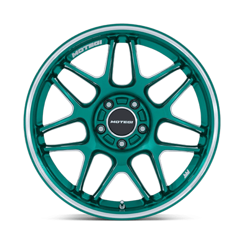 Motegi MR158 TSUBAKI – 18X10.5 – 5X120 – 25 mm – HOKKAIDO GREEN W/ MACHINED LIP