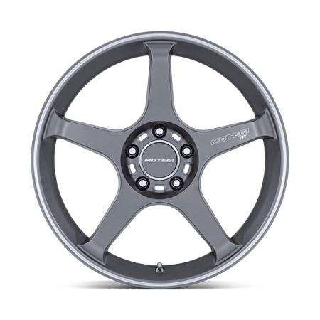 Motegi MR159 BATTLE V – 18X10.5 – 5X120 – 35 mm – GUNZILLA W MACHINED LIP STRIPE