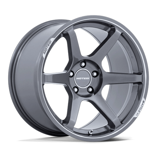 Motegi MR160 BATTLE VI – 18X9.5 – 5X114.3 – 0 mm – GLOSS GUNZILLA W/ MACHINED LIP