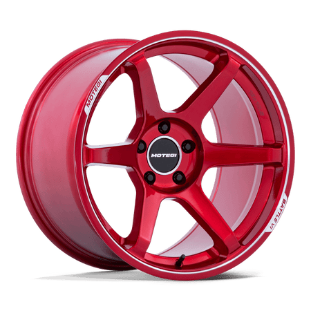 Motegi MR160 BATTLE VI – 18X9.5 – 5X114.3 – 40 mm – CHERRY RED METALLIC W/ MCH LIP