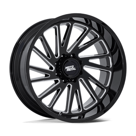 Moto Metal MO811 COMBAT – 22X12 – 8X170 – -44 mm – GLOSS BLACK MILLED