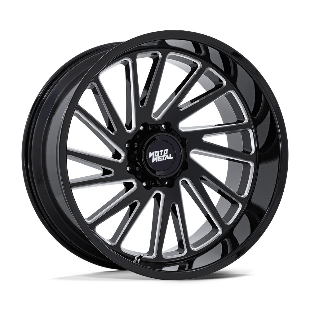 Moto Metal MO811 COMBAT – 22X10 – 8X170 – -18 mm – GLOSS BLACK MILLED