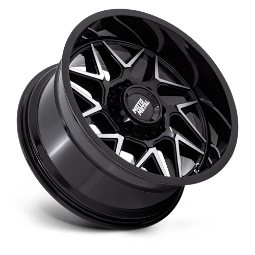 Moto Metal MO812 TURBINE – 20X9 – 6X135 – 1 mm – GLOSS BLACK W/ MACHINED FACE