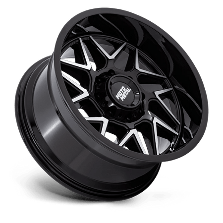 Moto Metal MO812 TURBINE – 20X9 – 6X139.7 – 20 mm – GLOSS BLACK W/ MACHINED FACE