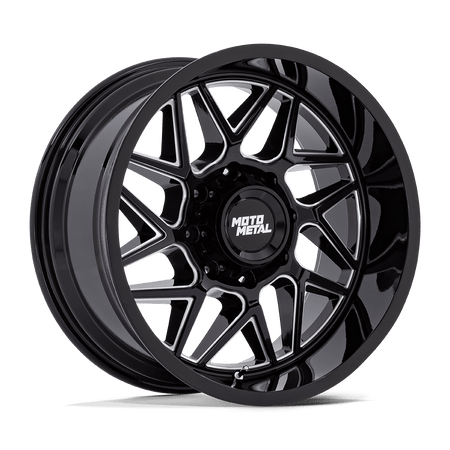 Moto Metal MO812 TURBINE – 20X9 – 6X139.7 – 20 mm – GLOSS BLACK MILLED