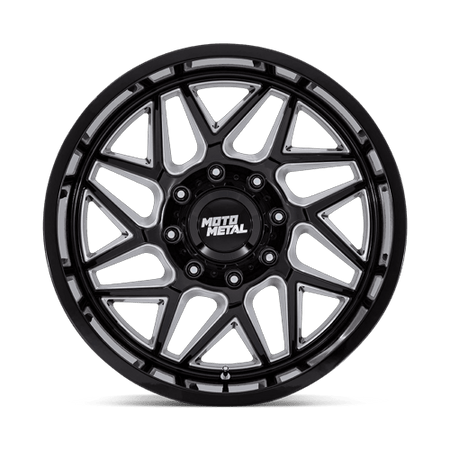 Moto Metal MO812 TURBINE – 20X9 – 8X170 – 1 mm – GLOSS BLACK MILLED