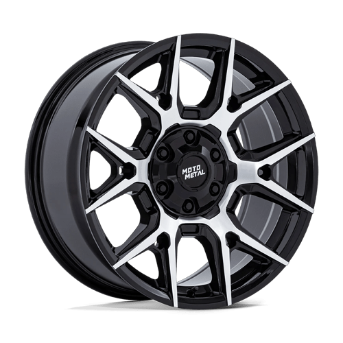 Moto Metal MO813 MASON – 18X9 – 6X135/6X139.7 – 18 mm – GLOSS BLACK W/ MACHINED FACE
