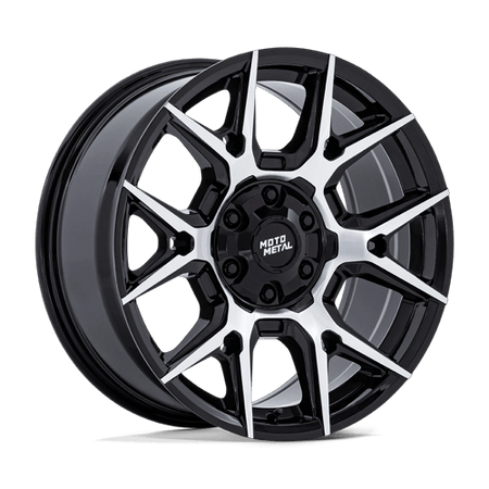 Moto Metal MO813 MASON – 18X9 – 6X135/6X139.7 – 18 mm – GLOSS BLACK W/ MACHINED FACE