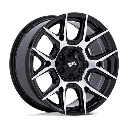 Moto Metal MO813 MASON – 17X8.5 – 6X135/6X139.7 – 12 mm – GLOSS BLACK W/ MACHINED FACE