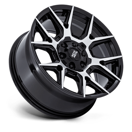 Moto Metal MO813 MASON – 18X9 – 6X135/6X139.7 – 18 mm – GLOSS BLACK W/ MACHINED FACE