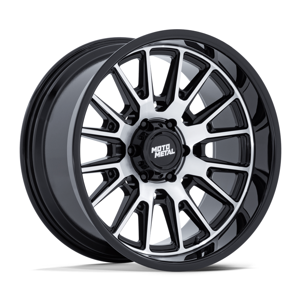 Moto Metal MO814 TEKTON – 20X9 – 6X139.7 – 20 mm – GLOSS BLACK W/ MACHINED FACE