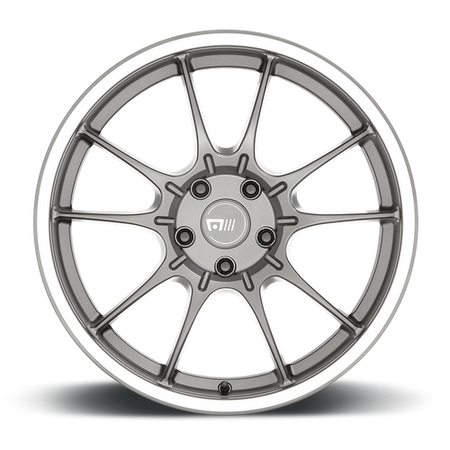 Motegi MR152 SS5 – 19X8.5 – 5X100 – 30 mm – GUNMETAL W/ MACHINED LIP