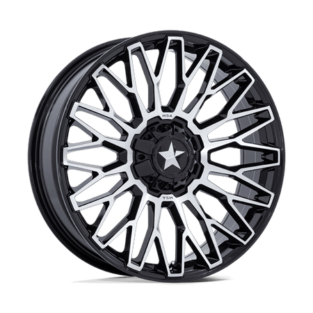 MSA Offroad Wheels M50 CLUBBER UTV – 24X7 – 5X114.3 – 0 mm – GLOSS BLACK MACHINED