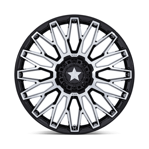MSA Offroad Wheels M50 CLUBBER UTV – 24X7 – 5X114.3 – 0 mm – GLOSS BLACK MACHINED