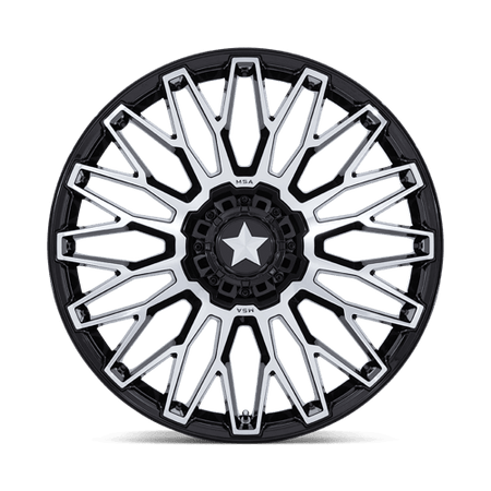 MSA Offroad Wheels M50 CLUBBER UTV – 24X7 – 5X114.3 – 0 mm – GLOSS BLACK MACHINED