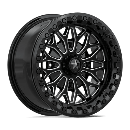 MSA Offroad Wheels MA53 BOLO UTV BEADLOCK – 15X7 – 4X156 – 10 mm – GLOSS BLACK MILLED