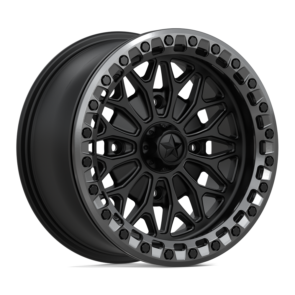 MSA Offroad Wheels MA53 BOLO UTV BEADLOCK – 15X7 – 4X110 – 10 mm – MATTE BLACK W/ GL-GUNMETAL RG