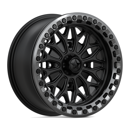 MSA Offroad Wheels MA53 BOLO UTV BEADLOCK – 15X7 – 4X110 – 10 mm – MATTE BLACK W/ GL-GUNMETAL RG