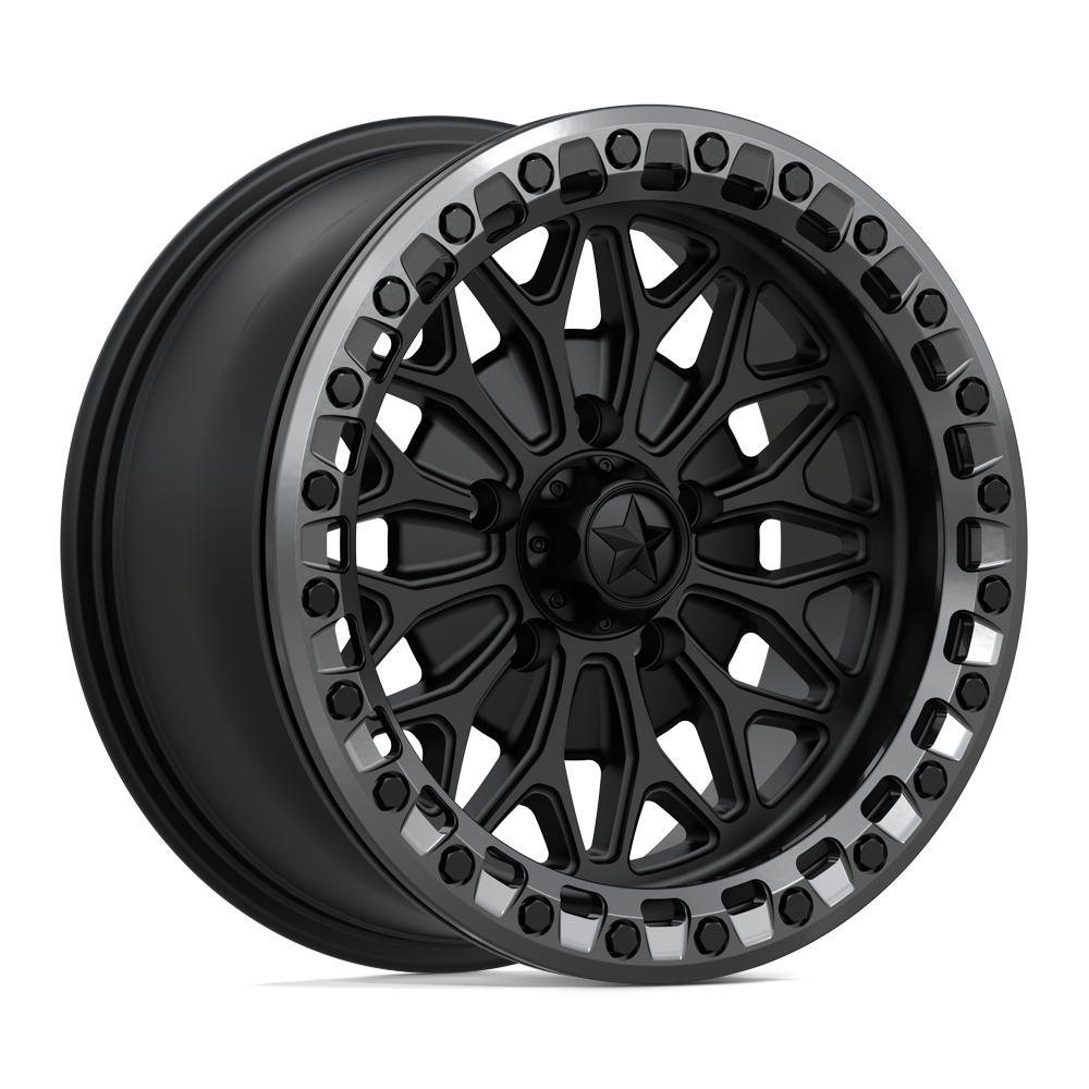 MSA Offroad Wheels MA53 BOLO UTV BEADLOCK – 15X7 – 5X114.3 – 10 mm – MATTE BLACK W/ GL-GUNMETAL RG