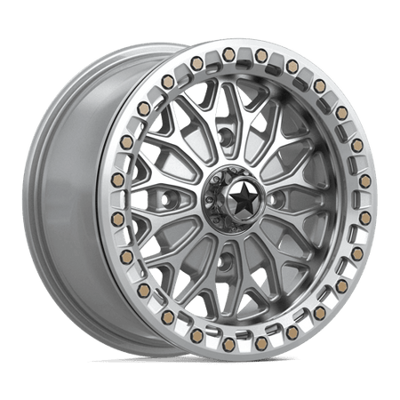MSA Offroad Wheels MA53 BOLO UTV BEADLOCK – 15X7 – 4X110 – 38 mm – GLOSS SILVER W/ MACHINED FACE