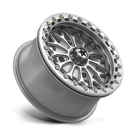 MSA Offroad Wheels MA53 BOLO UTV BEADLOCK – 15X7 – 4X110 – 38 mm – GLOSS SILVER W/ MACHINED FACE