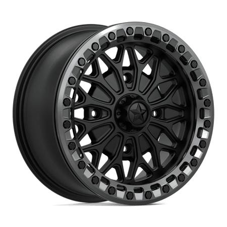 MSA Offroad Wheels MA53 BOLO UTV BEADLOCK – 15X7 – 4X137 – 38 mm – MATTE BLACK W/ GL-GUNMETAL RG