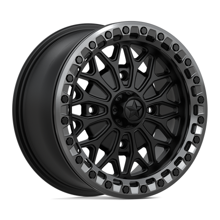 MSA Offroad Wheels MA53 BOLO UTV BEADLOCK – 15X7 – 4X137 – 38 mm – MATTE BLACK W/ GL-GUNMETAL RG