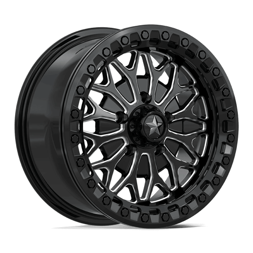 MSA Offroad Wheels MA53 BOLO UTV BEADLOCK – 15X7 – 5X114.3 – 38 mm – GLOSS BLACK MILLED
