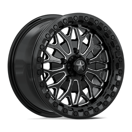 MSA Offroad Wheels MA53 BOLO UTV BEADLOCK – 15X7 – 5X114.3 – 38 mm – GLOSS BLACK MILLED