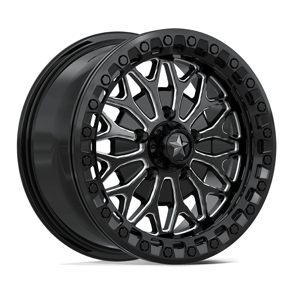 MSA Offroad Wheels MA53 BOLO UTV BEADLOCK – 15X7 – 5X114.3 – 38 mm – GLOSS BLACK MILLED